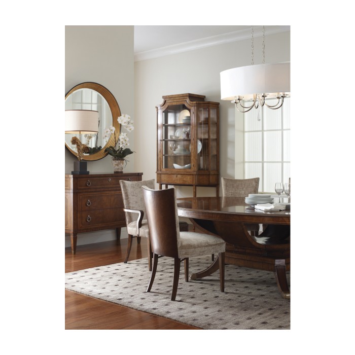 Biedermeier Style Mahogany Oval Dining Table 96