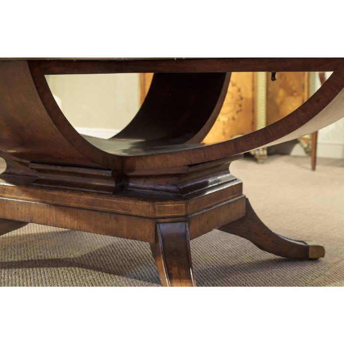 Biedermeier Style Mahogany Oval Dining Table 96