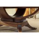 Biedermeier Style Mahogany Oval Dining Table 96