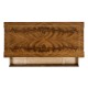Empire style walnut three drawer chest