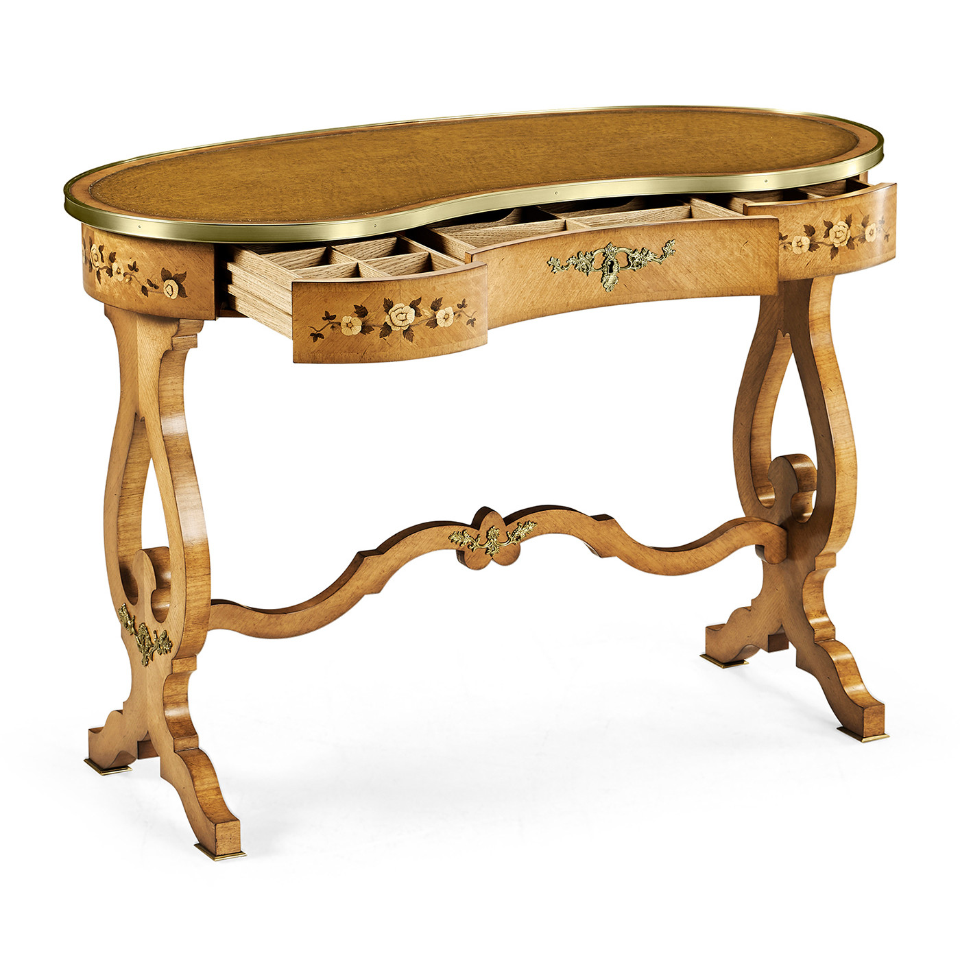 Satinwood Kidney Dressing Table