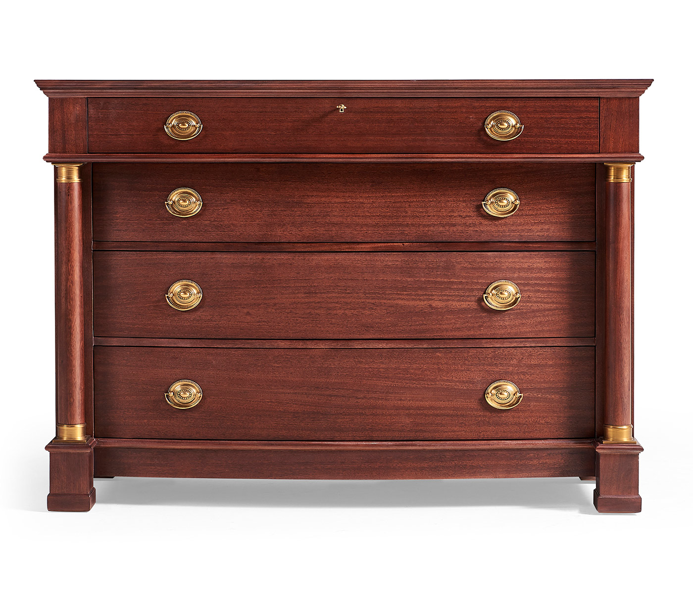 Mahogany biedermeier low chest for LDS project