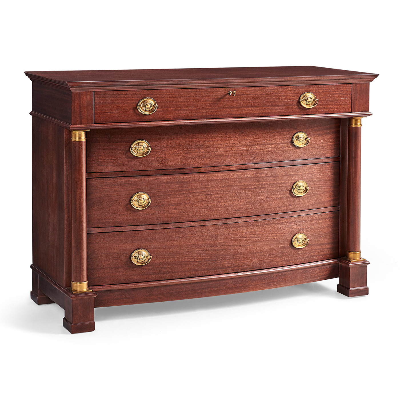 Mahogany biedermeier low chest for LDS project