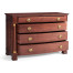 Mahogany biedermeier low chest for LDS project