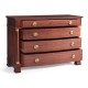 Mahogany biedermeier low chest for LDS project