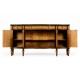 Satinwood serpentine sideboard with floral inlay