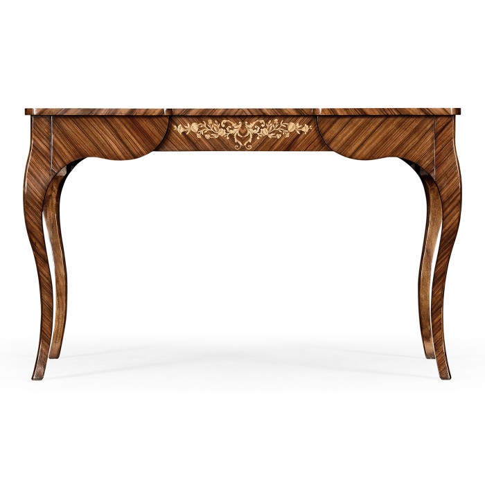 Rosewood and satinwood dressing table