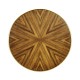Argentinian walnut veneered round side table