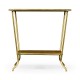 Argentinian walnut veneered square side table