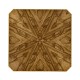 Argentinian walnut veneered square side table