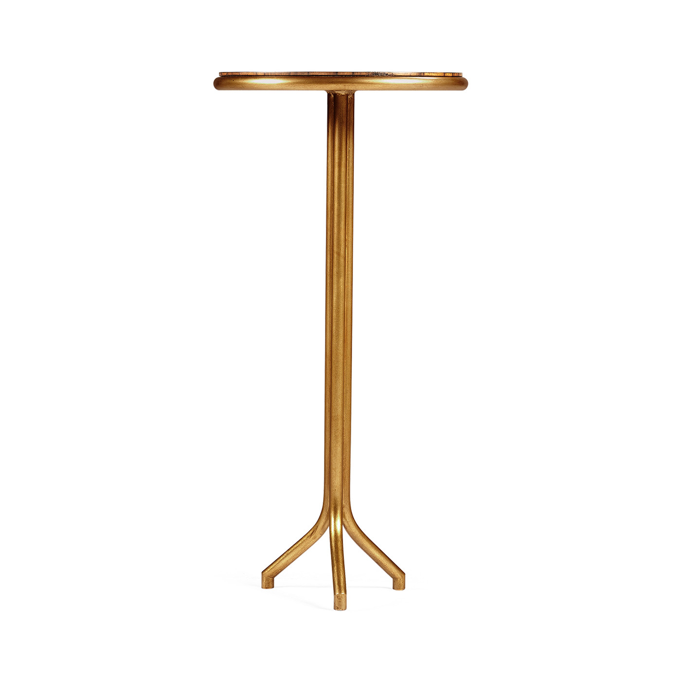 Argentinian walnut veneered circular lamp table