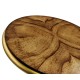 Argentinian walnut veneered circular lamp table