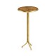 Argentinian walnut veneered circular lamp table