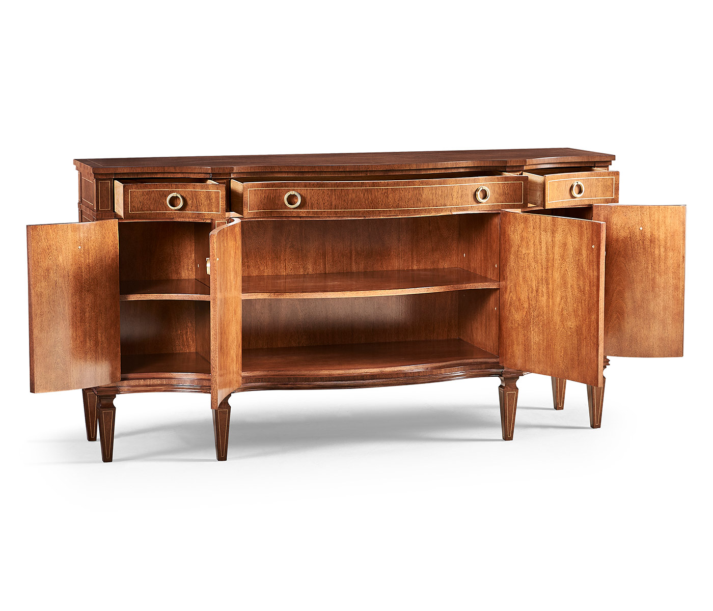 Bowfront Mahogany Cabinet