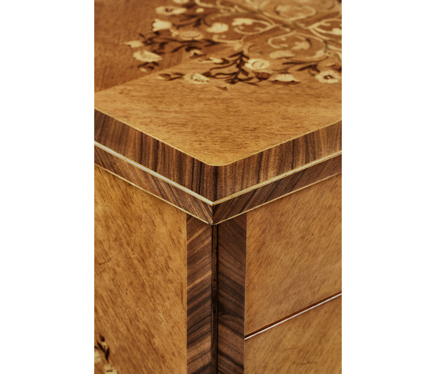 Light Satinwood Collectors Cabinet