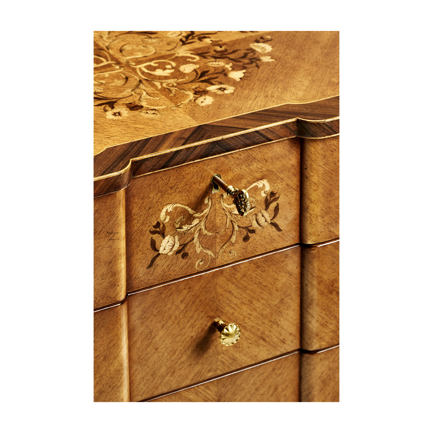 Light Satinwood Collectors Cabinet