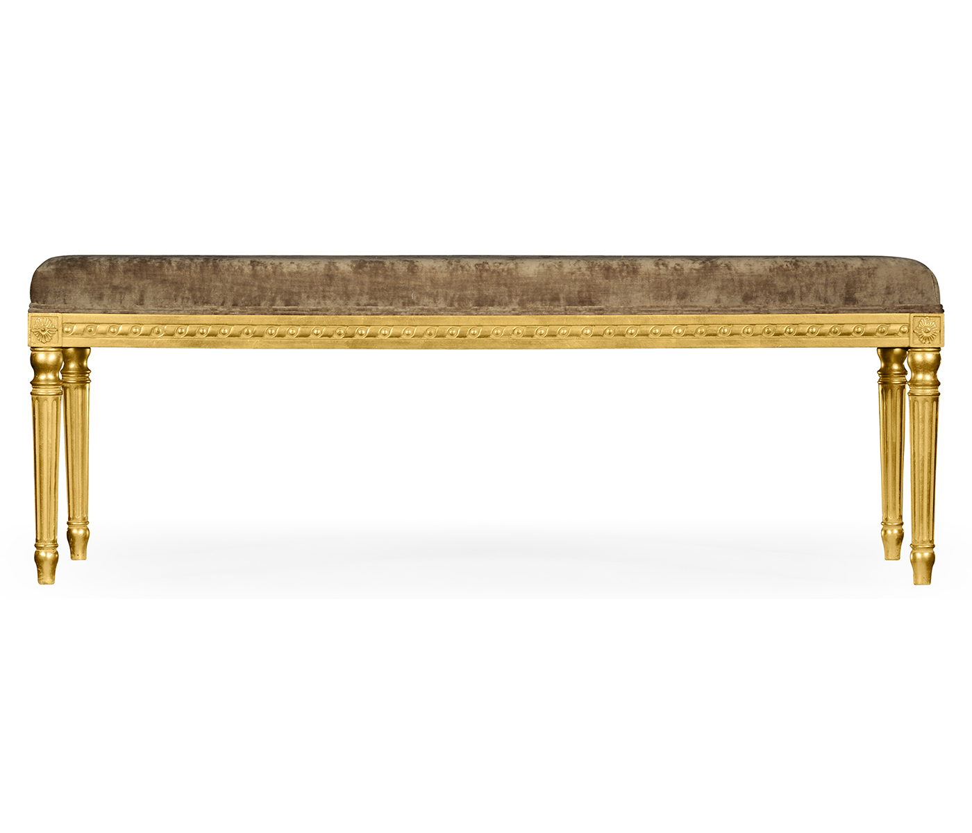 Louis XV style bench (Gold leaf/Velvet Calico)