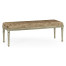 Louis XV style benchl (Silver Leaf/Velvet Calico)