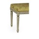 Louis XV style bench (Silver Leaf/Velvet Lime)