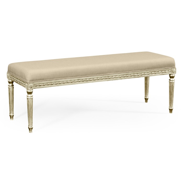 Louis XV style bench (Painted Country Sage/COM)