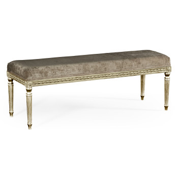 Louis XV bench - Country sage & Velvet calico