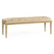 Louis XV style bench (Limed Tulip Wood/Velvet Calico)