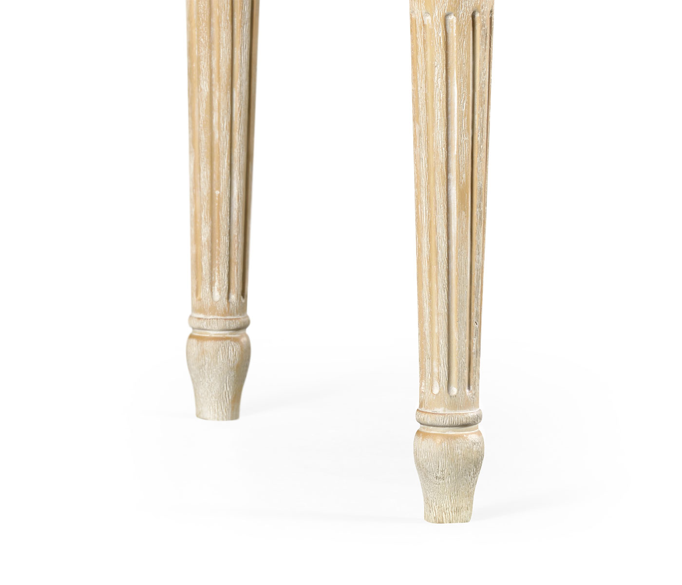 Louis XV style bench (Limed Tulip Wood/Velvet Calico)