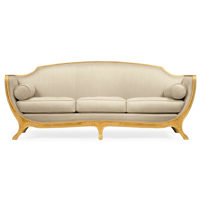 Empire Style Sofa with Gold Leaf