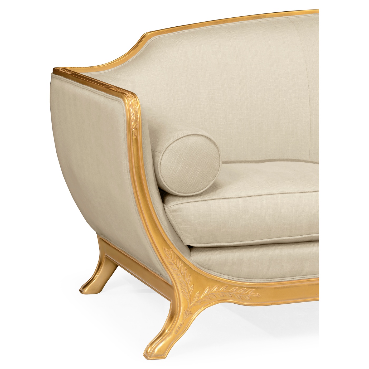 Empire Style Sofa with Gold Leaf