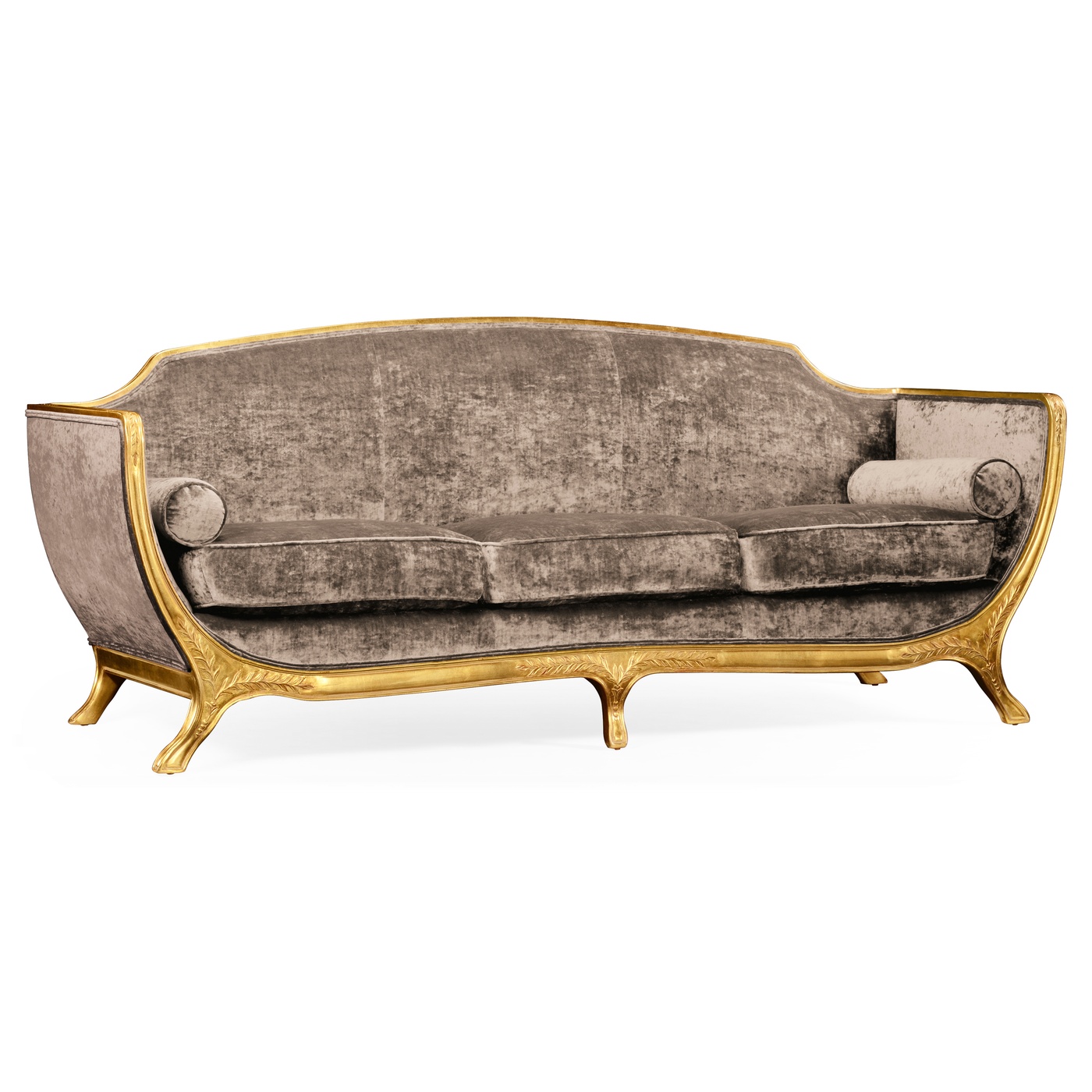 Empire Style Sofa with Gold Leaf