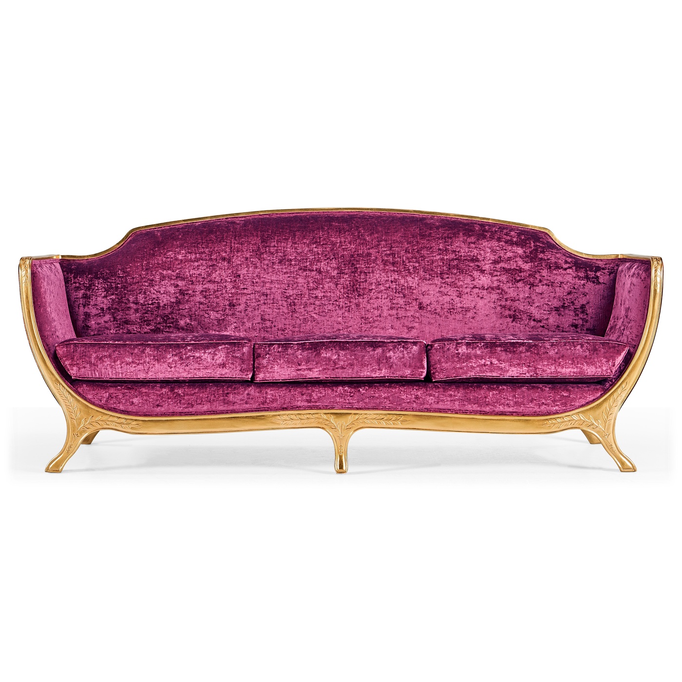 Empire Style Sofa with Gold Leaf