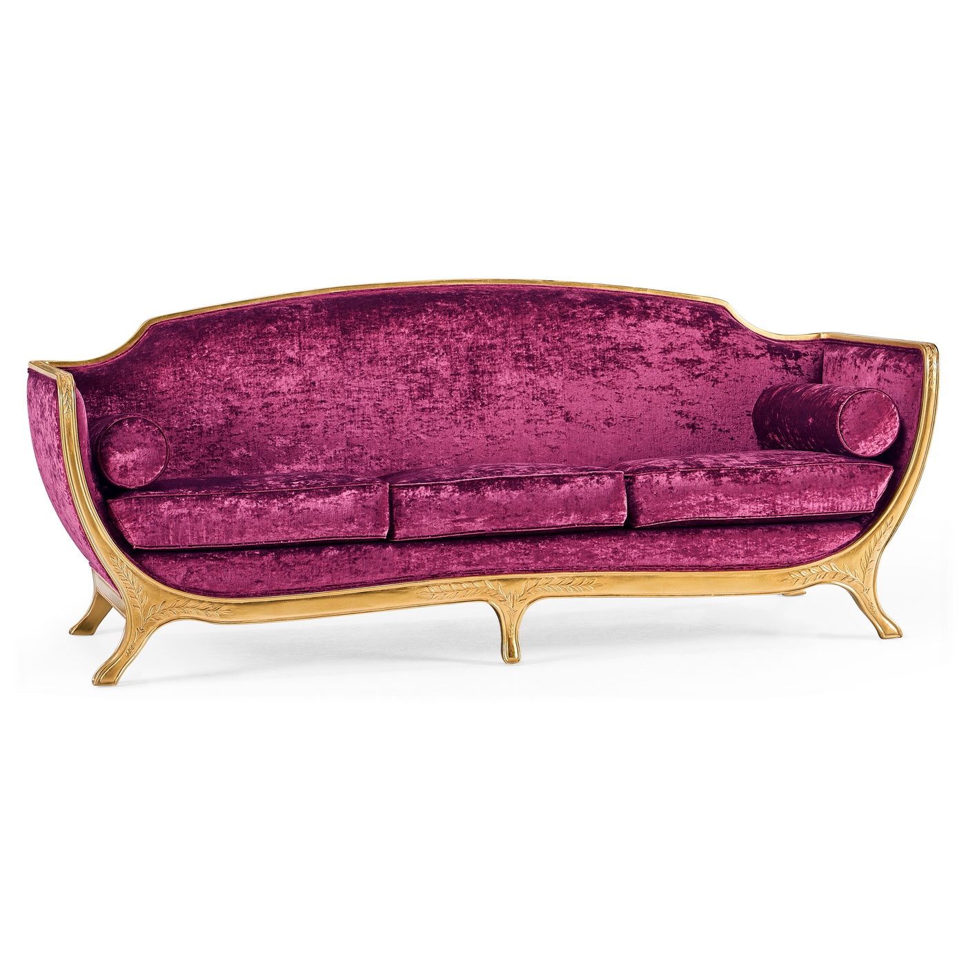 Empire Style Sofa with Gold Leaf