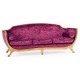 Empire Style Sofa with Gold Leaf