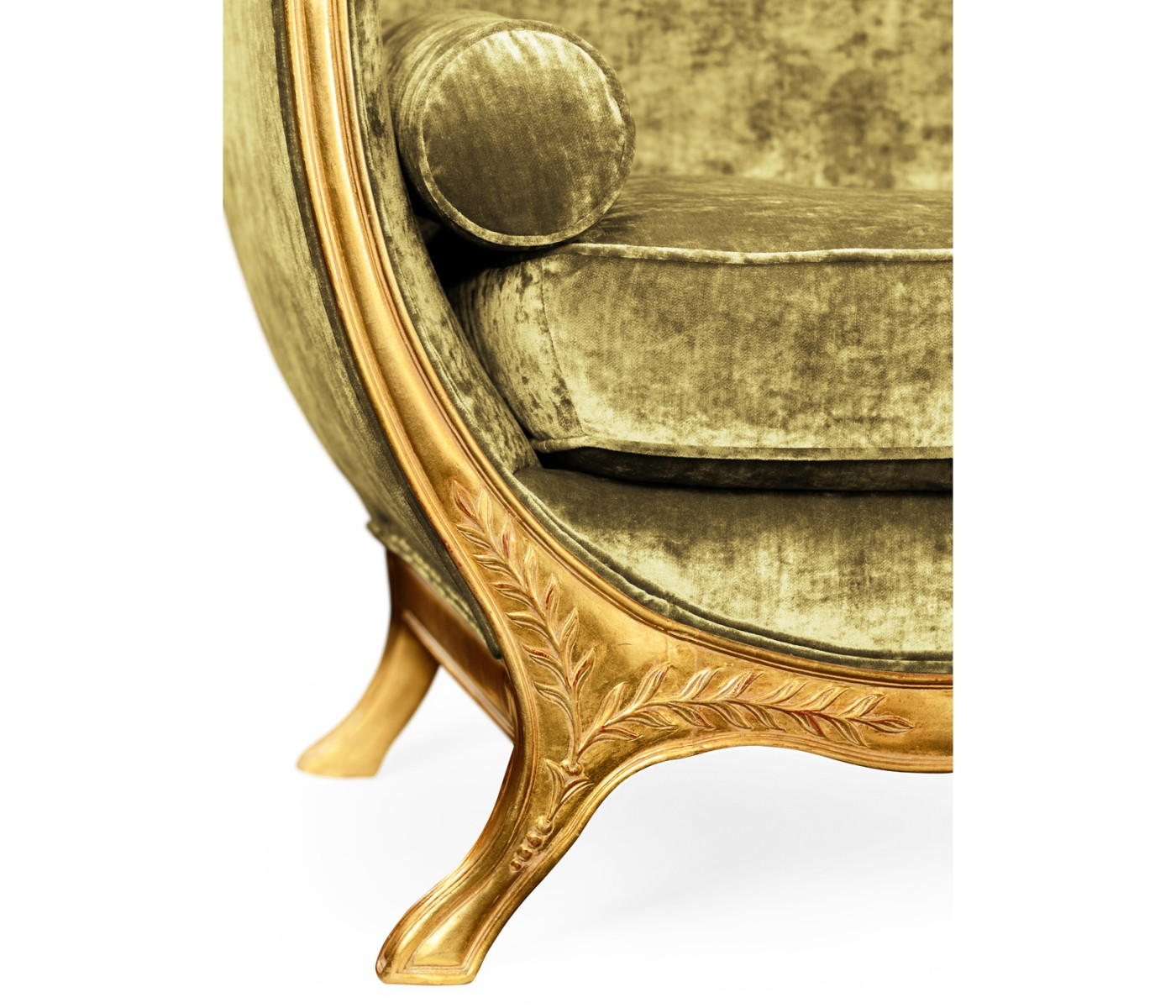 Empire Style Sofa with Gold Leaf