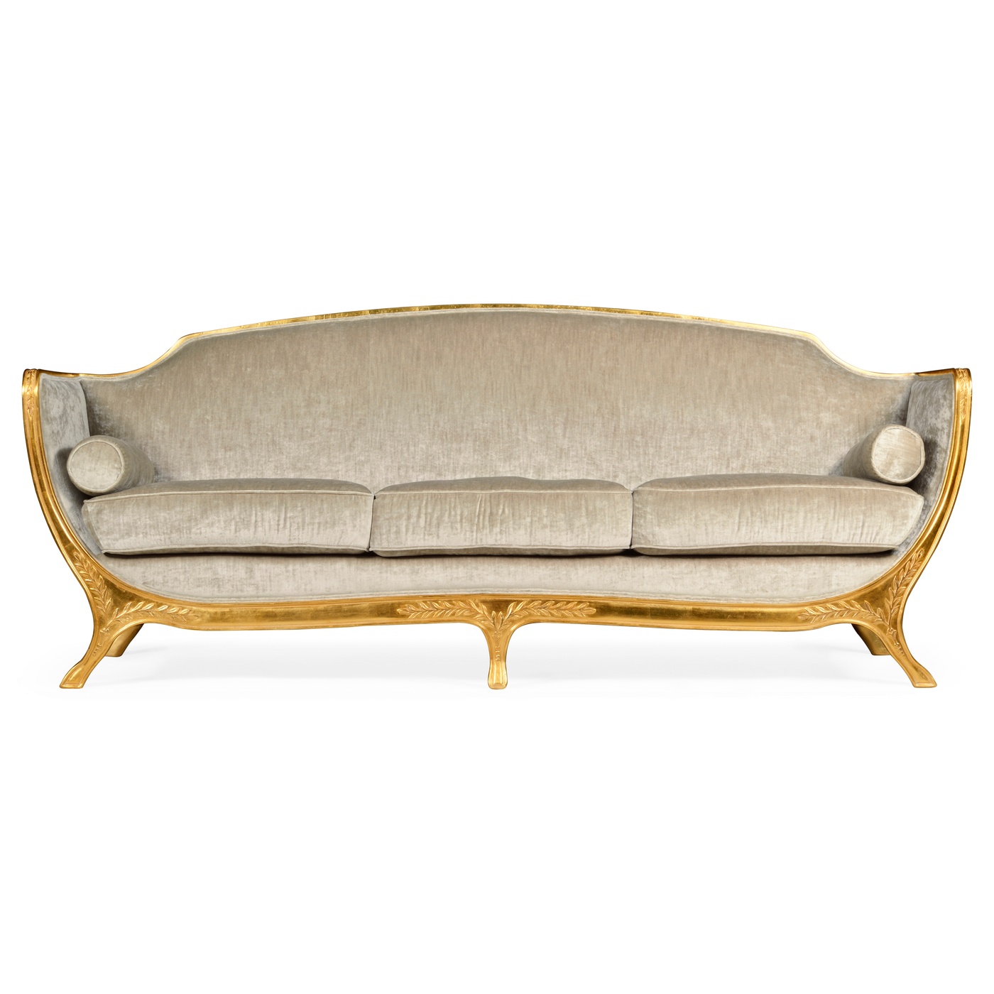 Empire Style Sofa with Gold Leaf