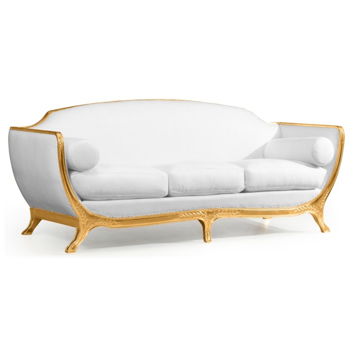 Empire Style Sofa with Gold Leaf