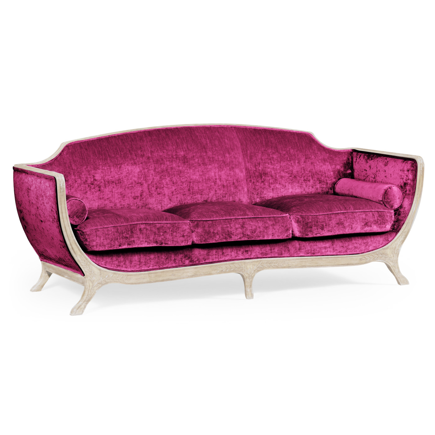 Empire Style Limed Tulip Wood Sofa
