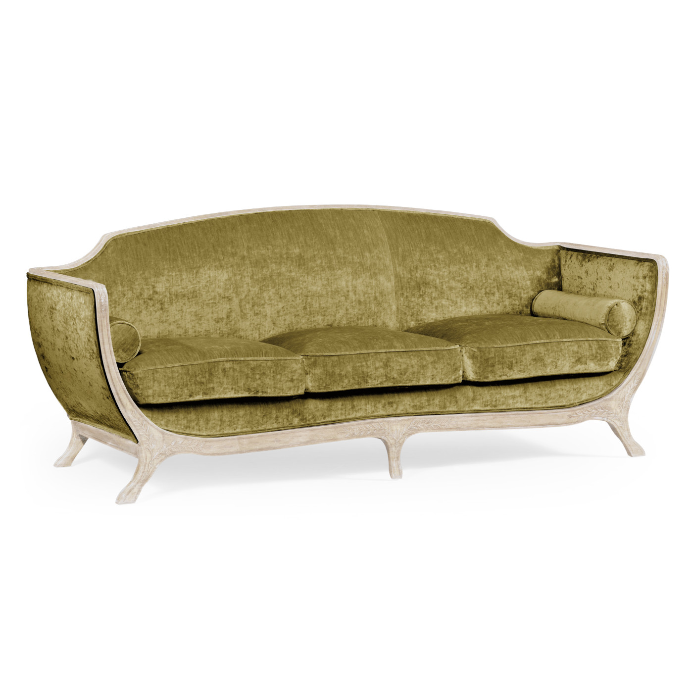 Empire Style Limed Tulip Wood Sofa