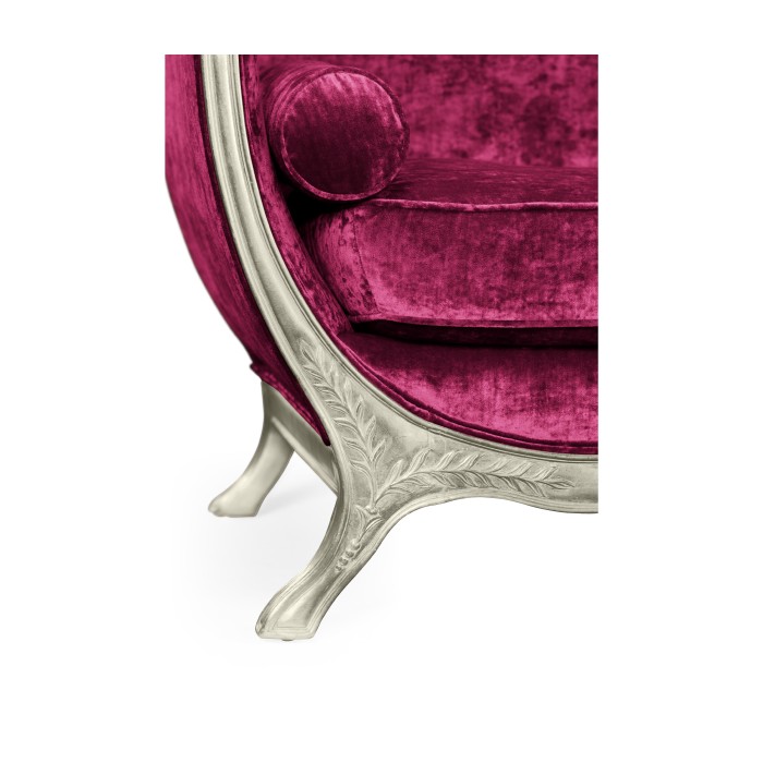 Empire Style Sofa with Silver Leaf
