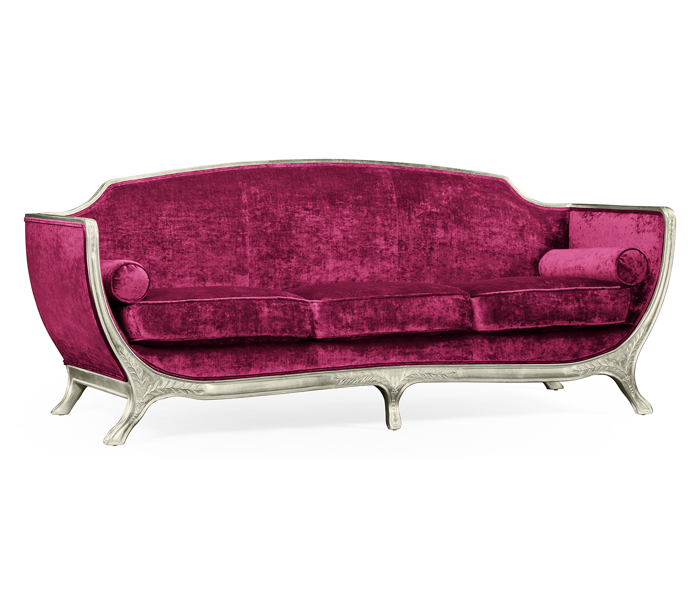 Empire Style Sofa with Silver Leaf
