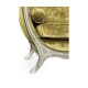 Empire Style Sofa with Silver Leaf