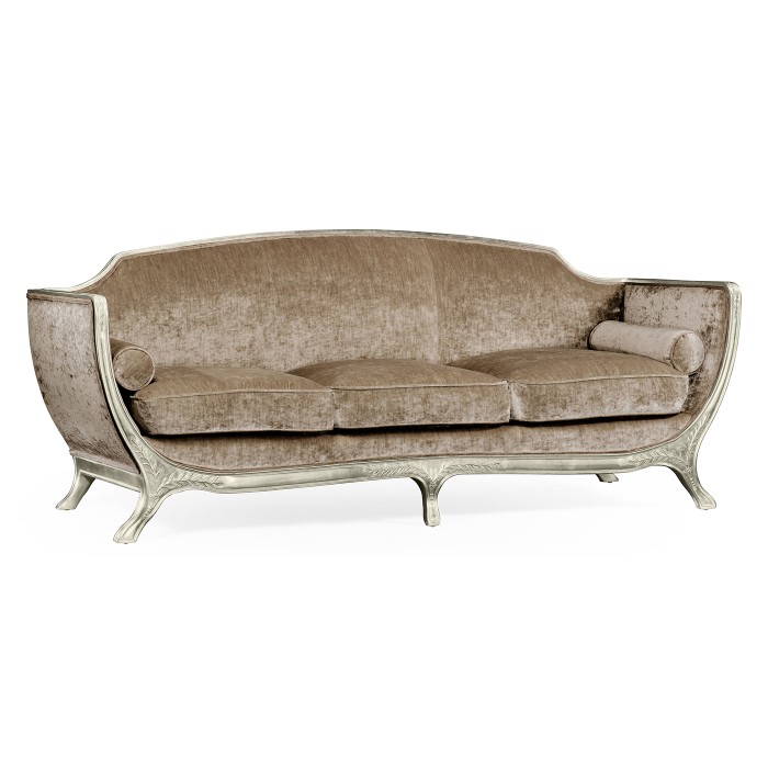 Empire Style Sofa with Silver Leaf