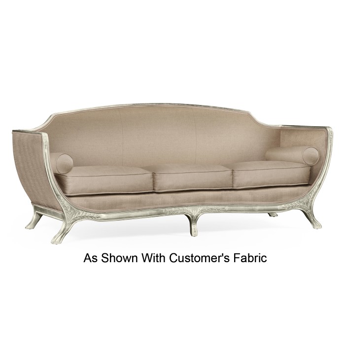 Empire Style Sofa with Silver Leaf