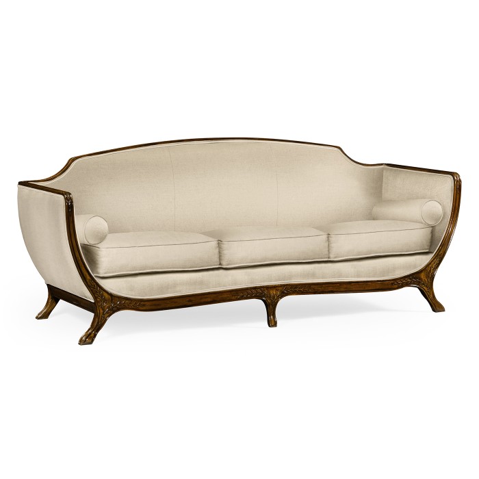 Empire Style Walnut Sofa