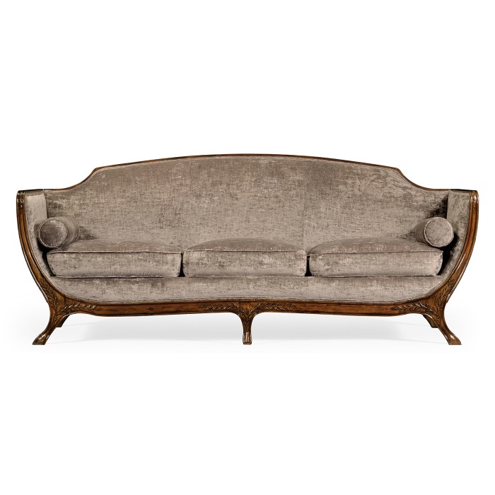 Empire Style Walnut Sofa