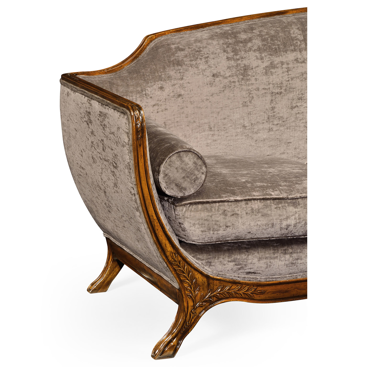 Empire Style Walnut Sofa