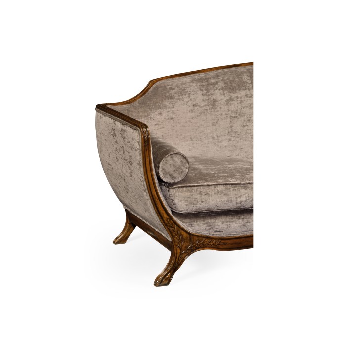 Empire Style Walnut Sofa