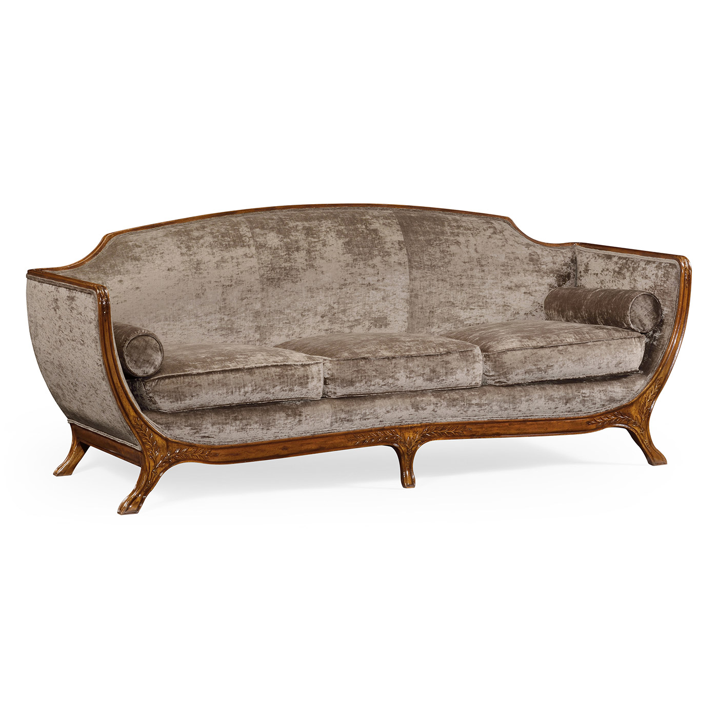 Empire Style Walnut Sofa