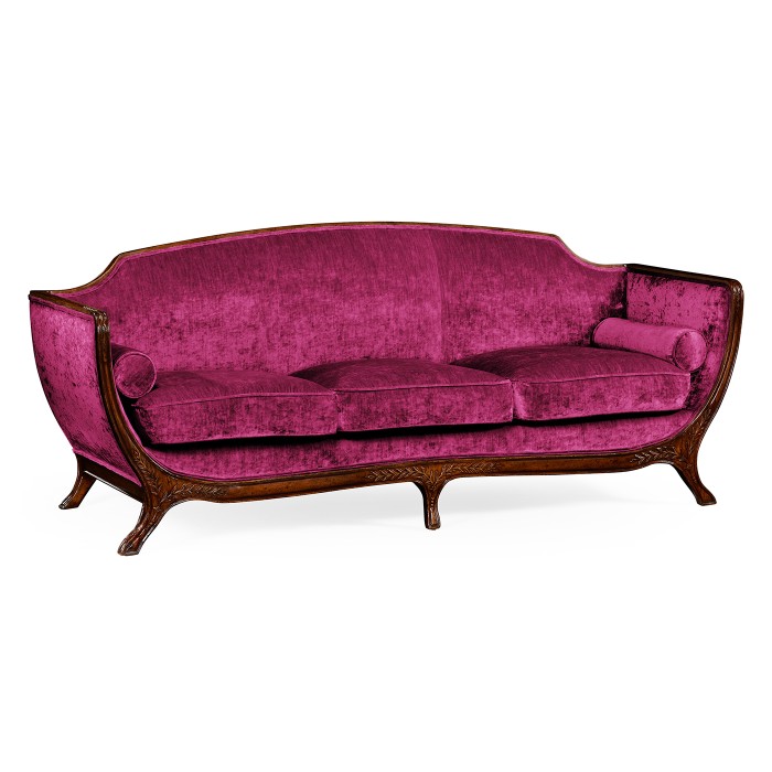 Empire Style Walnut Sofa