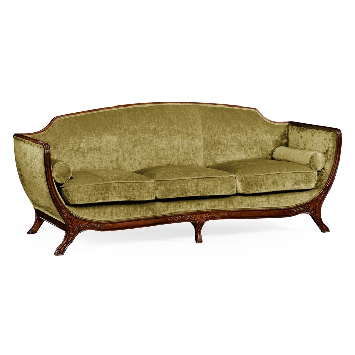 Empire Style Walnut Sofa